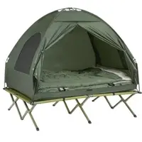 SoBuy Feldbett in Grün - (B)193 x (H)188 x (T)145cm | Gr.: onesize