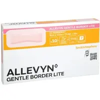 Allevyn Gentle Border Lite 8x15 cm Schau 10 St
