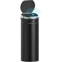 HOMCOM Sensor Mülleimer 50L, Elektrisch Automatischer Abfalleimer mit Deckel