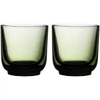 Fellow Set aus zwei Pirch Cappuccino-Gläsern 190 ml - Grün
