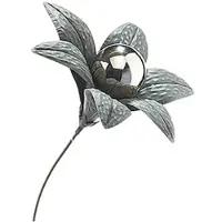 Kobolo Gartendekoration Grayflower124 in Silber | Gr.: onesize