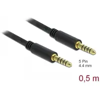 DeLOCK 85790, 4.4mm, Männlich, 4.4mm, Männlich, 0,5 m, Schwarz