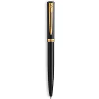 Waterman Kugelschreiber IMPRESSION schwarzer Lack GT M Blau Geschenkbox