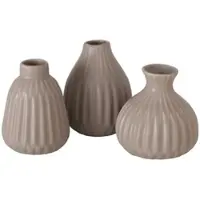 Boltze Vase Esko 3er-Set in grau | Gr.: onesize