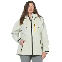 LAURASØN Funktionsjacke in hellgrau-grün | Gr.: 52/54