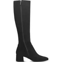 Tamaris Damen Stiefel Langschaft Blockabsatz Reißverschluss Stretchschaft 1-25541-43, Größe:37 EU, Farbe:Schwarz