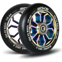 Soke 110 mm Regenbogen-Scooterräder, 2 Stück