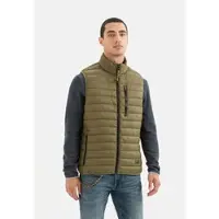Camel active Steppweste aus recyceltem Polyester in Oliv-Braun | Gr.: 52