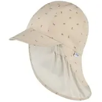 Sterntaler Schirmmütze mit Nackenschutz Anker in beige | Gr.: 43 cm