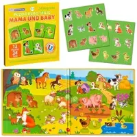 Magnikon Magnetische Puzzles Mama und Baby 2-teilig für 2 Jährige | Gr.: onesize
