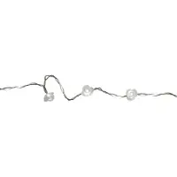 Best Season LED-Lichterkette "Viola-Battery"10tlg. 10 weisse Blüten, daylight LED, batterie, ca.1,35m, 726-17