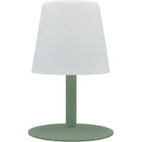 Lumisky Kabellose Tischleuchte – – STANDY MINI Olive – H 25 cm – Olivgrüner Stahlfuß – Warmweißes und weißes LED-Licht