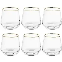 Butlers Wasserglas TOUCH OF GOLD 6er-Set in Durchscheinend | Gr.: onesize