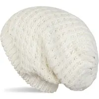 StyleBREAKER Strickmütze "Grobstrick Beanie Mütze", Herren, weiß (creme), Obermaterial: 10% Viskose CV. 80% Polyacryl PAN. 10% Wolle WO., Modisch, Mützen Strickmütze