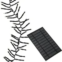 MARELIDA LED Solar Büschellichterkette - Cluster -768 warmweiße LED - 7m - 8 Modi - per USB aufladbar