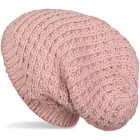 StyleBREAKER Strickmütze "Grobstrick Beanie Mütze", Herren, rosa (altrose), Obermaterial: 10% Viskose CV. 80% Polyacryl PAN. 10% Wolle WO., Modisch, Mützen Strickmütze