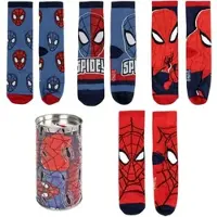 Spider-man Spiderman 4er Pack Jungen Socken Strümpfe Spardose in bunt | Gr.: 27-30