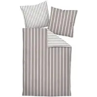Janine Design Interlock-Jersey-Bettwäsche-Garnitur JERSEY CLASSIC 59028 Farbe vulkan Größe 155x220+80x80