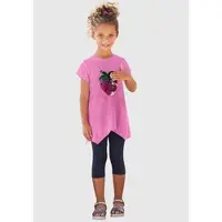 Kidsworld Shirt & Leggings "2tlg. Set T-Shirt + Leggings mit Wendepailletten" Set, 2, 2 Stk. in 2 Farbvarianten zu tragen