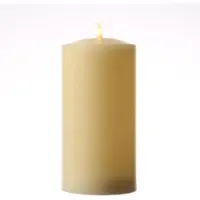 MARELIDA LED Kerze Echtwachs flackernd D: 10cm H: 22cm in creme | Gr.: onesize
