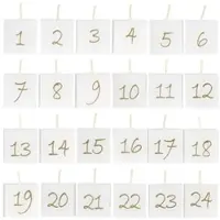 Chic Antique Adventskalender Kerzen 24 Stück in weiss | Gr.: onesize