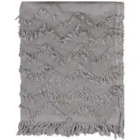 Chic Antique Plaid mit Fransen in mokka | Gr.: onesize