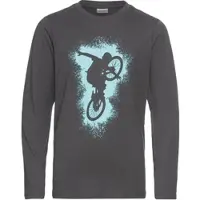 Kidsworld Langarmshirt "BIKER", lässiger Druck für Jungen
