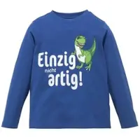 Kidsworld Langarmshirt "EINZIG NICHT ARTG" Langarm, Basic-Passform, bedruckt, Rundhalsausschnitt