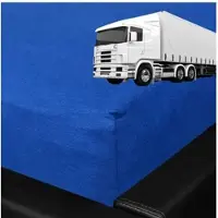 BETTWARENSHOP Spannbettlaken LKW Truck in royalblau | Gr.: 75 x 200 cm