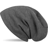 StyleBREAKER Feinstrick Beanie Mütze in Dunkelgrau | Gr.: onesize