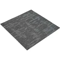 vidaXL Teppichfliese Dunkelgrau 50 x 50 cm 4 pcs PP und Bitumen