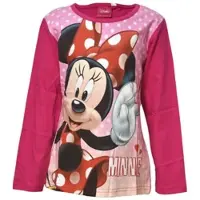 Disney Minnie Mouse Langarmshirt Minnie Mouse in Pink | Gr.: 104