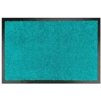 WohnDirect Fußmatten für Innen & Außen TÜRMATTE 1 in Petrol | Gr.: 80 x 150 cm