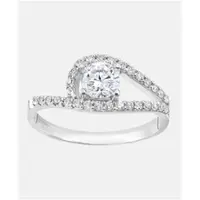 Diamant L'Eternel Verlobungsring aus 375 Weißgold mit Zirkonia | Gr.: 50