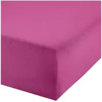 Redbest Single-Jersey Boxspring-Spannbettlaken Denver in fuchsia | Gr.: 180x200 cm - 200x200 cm