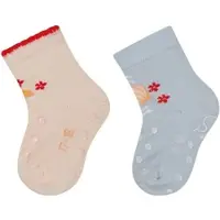 Sterntaler ABS Krabbelsocken 2er-Pack Schildkröte in lichtrosa | Gr.: 18