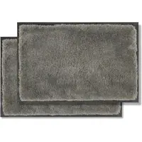 Astra Fußmatte für Innen LAVA 2ER SET 2 in Grau | Gr.: 80 x 120 cm