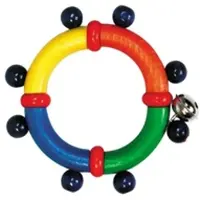 Hess Holzspielzeug Holzrassel "Motorik Ring" in Bunt | Gr.: onesize