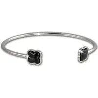 Amello Armband Edelstahl, Keramik Kleeblatt | Gr.: onesize