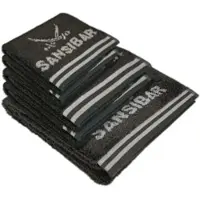 Sansibar 5-teiliges Set: Handtuch Frottier-Serie "Doubleface" in Anthrazit/Silber | Gr.: onesize