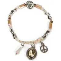 StyleBREAKER Armband in Beige-Braun | Gr.: onesize