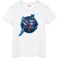AVENGERS T-Shirt kurzarm mit Logo in Weiß | Gr.: L
