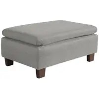 58 aufm Kessel POLSTERHOCKER Kaylil Flachgewebe hellgrau | Gr.: onesize
