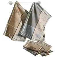 Kracht Frottier, Baumwolle, Jacquard, Halbleinen, Leinen / Halbleinen Geschirr- und Frottiertuch 6er-Pack Schafe in Schafe | Gr.: onesize
