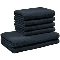 Redbest Frottier, Leichtfrottier Frottier-Set 6-teilig Oceanside in schwarz | Gr.: onesize