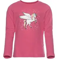 Kidsworld Langarmshirt in pink | Gr.: 128/134