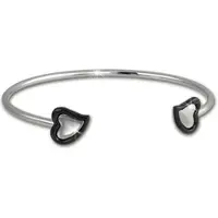 Amello Armband Edelstahl, Keramik Herz | Gr.: onesize