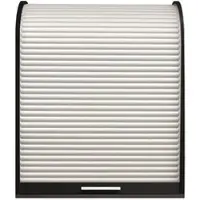58 aufm Kessel JALOUSIESCHRANK Eada 69 x 44 x 85 Rollladenschrank Schwarzstahl/Weiß | Gr.: onesize