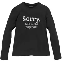 Kidsworld Langarmshirt in schwarz | Gr.: 164-170