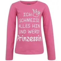 Kidsworld Langarmshirt in pink | Gr.: 116/122